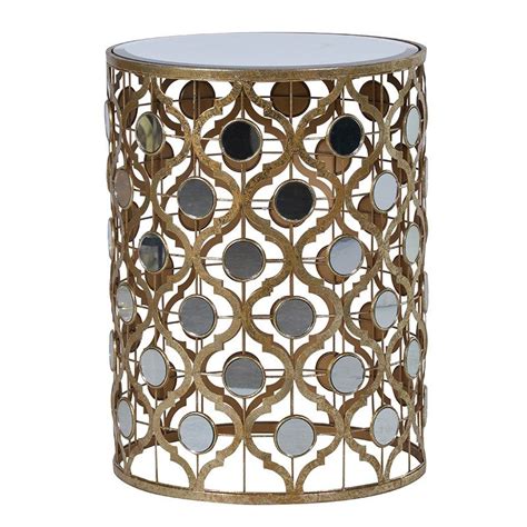 Mirrored Top Occasional Table Furniture La Maison Chic Luxury