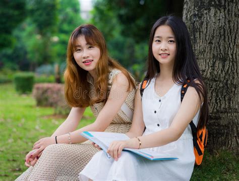 Asian College Students Stock Photo Image Of Women Communication