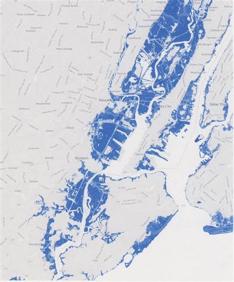 Map Of Flooding Caused By Superstorm Sandy Ocean Depth Earth Wind