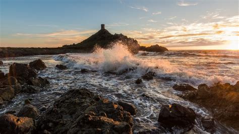 1141661 Sunlight Landscape Sunset Sea Water Rock Nature Shore