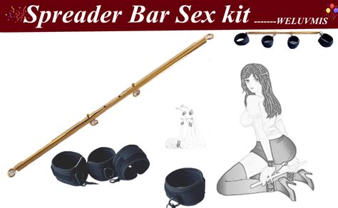 Spreader Bar Sex Toys Sex Furniture Restraints With Handcuffs Ankle Cuffs Bdsm