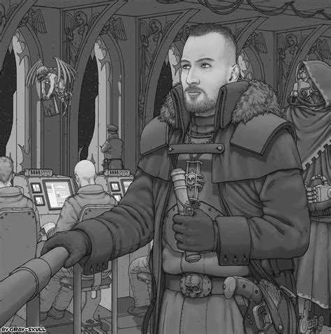 The Inquisitor On His Ship By Gray Skull Rimaginarywarhammer