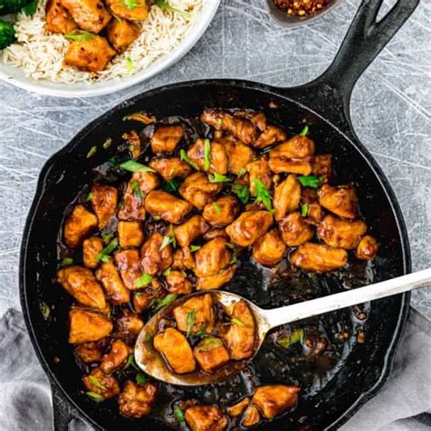 Easy Sticky Bourbon Chicken Mommys Home Cooking