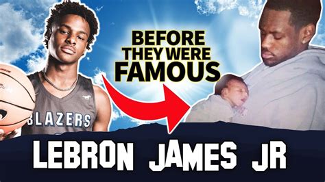 He is in his meteoric rise as the basketball player. Lebron James Jr / Bronny | Before they Were Famous ...