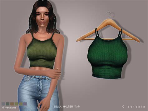 Bella Halter Top By Cleotopia At Tsr Sims 4 Updates