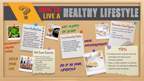 How To Live A Healthier Lifestyle Infographic • Health Fitness