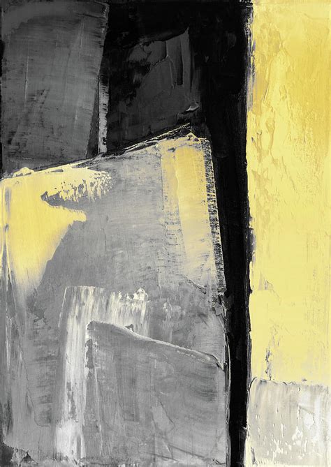 Black Yellow Abstract Painting By Ela Szczepaniak Fine Art America