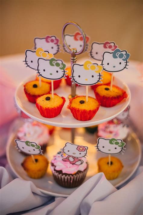 Macarons Hello Kitty Birthday Party Cat Birthday Party Hello Kitty