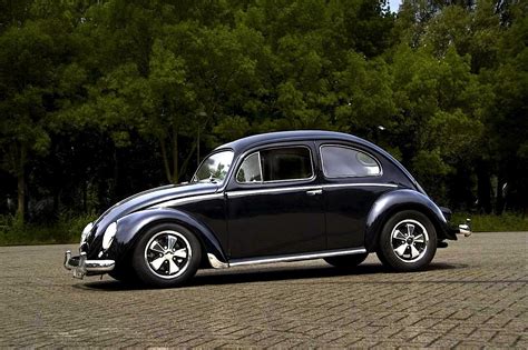Black Vw Beetle With Fuchs Wheels フォルクスワーゲン