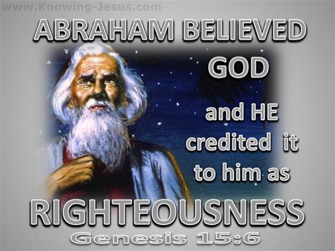 Genesis 156 Abraham Believed God Silver