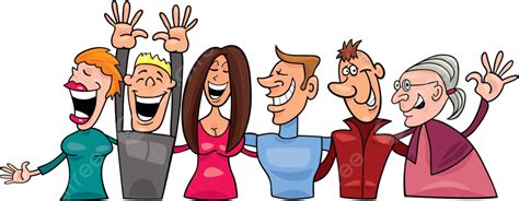 Group Of Smiling People Graphic Jolly Vector Photo Graphic Jolly Vector Png And Vector With