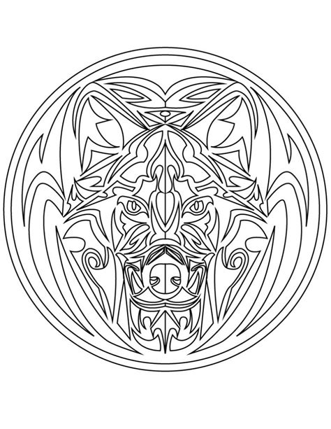 Coloriage loup mandala pour mandala sur galet à la coloriage loup mandala plaque, puis tracez un grand format, une structure particulière pour comprendre le. Coloriage Mandala Loup Beau Image Mandala Tattoo Tribal ...