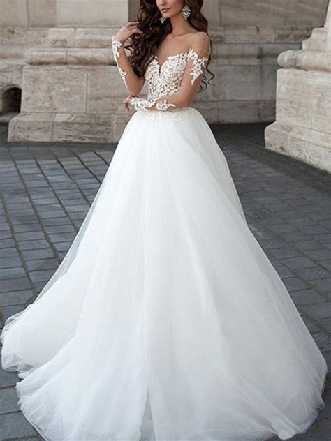 Pictures Of Long Sleeved Wedding Gowns Suzimdesigns