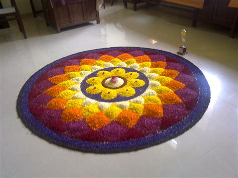 But what if the area where you plan to make the flower carpet on is floral or has dome designs? File:Onam flower carpet 1.jpg - Wikimedia Commons