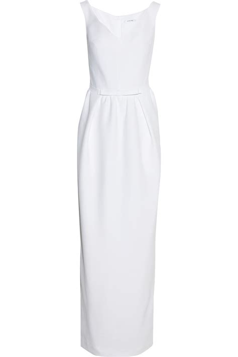 Lyst Carven Crepe Maxi Dress In White
