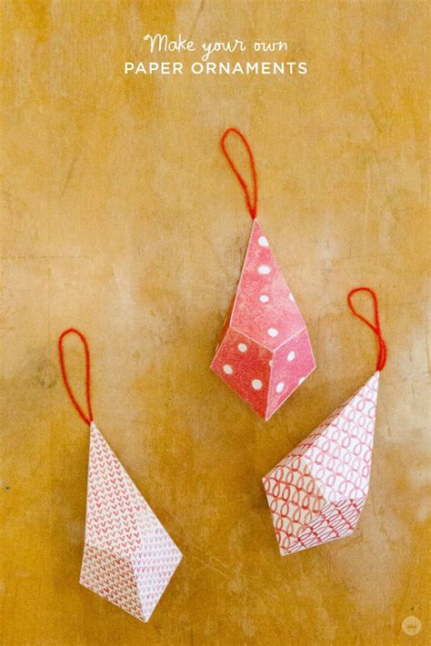 Paper Ornaments Simple And Cheap Christmas Tree Decorations Think