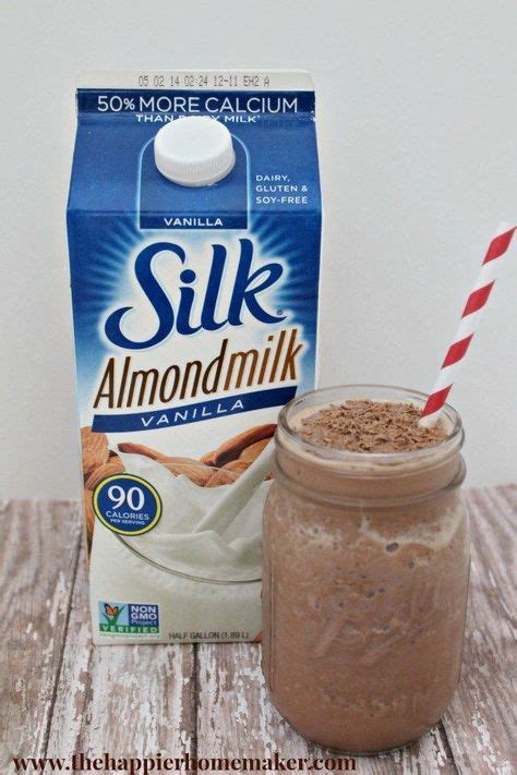 Almond milk is an alternative to normal, fatty, dairy milk. Chocolate Almond Skinny Smoothie | Almond milk recipes ...