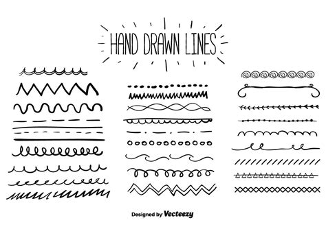 Hand Drawn Lines Vector 107458 Vector Art At Vecteezy