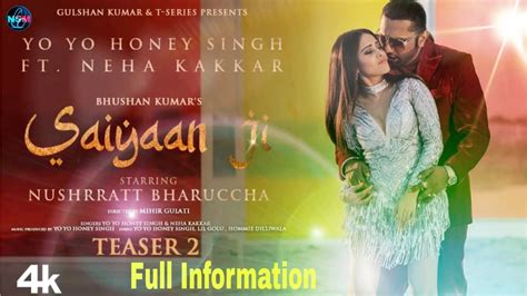 Saiyaan Ji Teaser 2 Release Yo Yo Honey Singh Ft Neha Kakkar Load Review Youtube