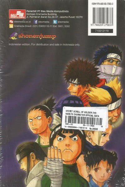 Jual The Secret Scroll Of Soldier Naruto Character Official Data Book