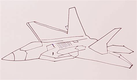 How To Draw F 22 Raptor Fighter Plane