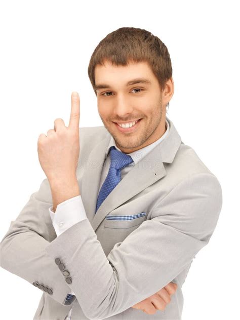 Serious Businessman Pointing Accusing Finger Stock Photo Image Of