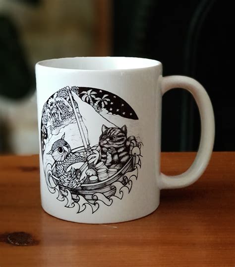 The Owl And The Pussycat Mug And Coaster T Set Etsy