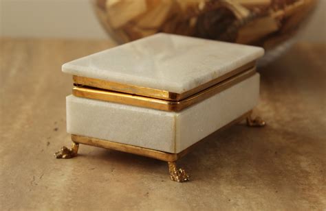 Marble Jewelry Box Small Marble Box Vintage Marble Box Etsy Uk
