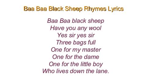 Baa baa black sheep cocomelon nursery rhymes amp kids songs. Baa Baa Black Sheep Rhyme Song With Lyrics