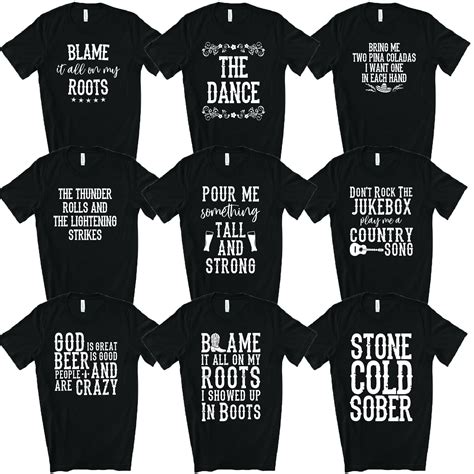 Country Song Lyric Tanks And T Shirts Bachelorette Party Dance Etsy