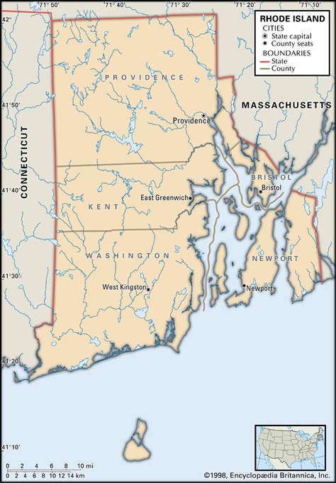Rhode Island County Maps Interactive History And Complete List