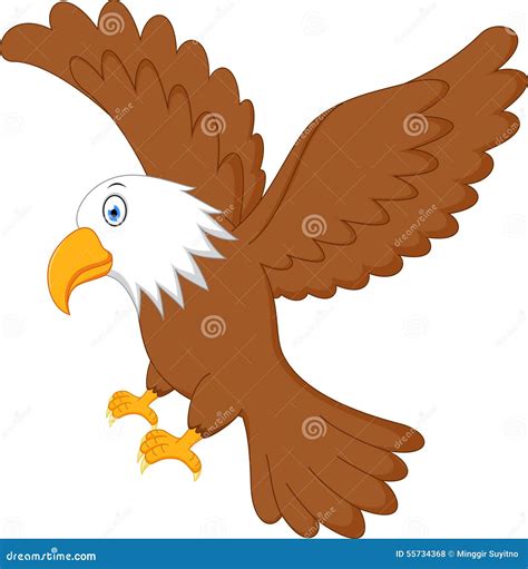 Eagle Flying Stock Vector Illustration Of Background 55734368