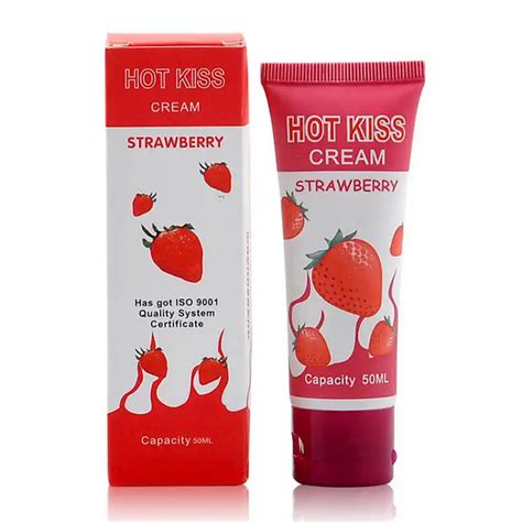 hot kiss cherry cream 50ml edible lubricant personal lubricants suit for oral sex adult