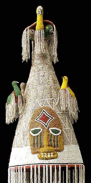 Yoruba Beaded Crown 33 Nigeria African Art African Crown Beaded Crown