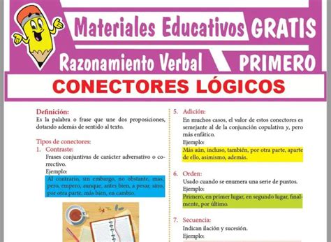 Tipos De Conectores L Gicos Para Primer Grado De Secundaria Gratis The Best Porn Website