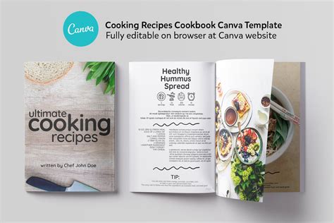 Cooking Cookbook Canva Template A fully editable Ebook Etsy España