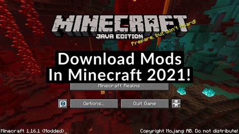 How To Get Mods In Minecraft Java Edition 2021 Youtube