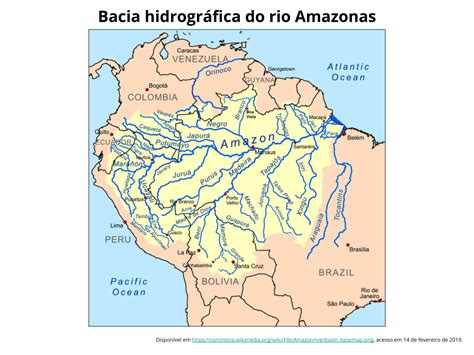 Bacias Hidrográficas Da América Do Sul Planos De Aula 8º Ano