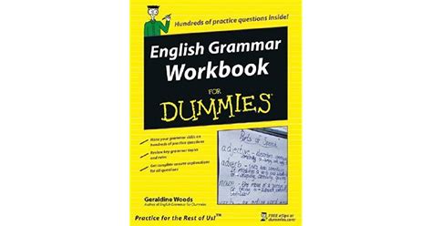 English Grammar Workbook For Dummies By Geraldine Woods