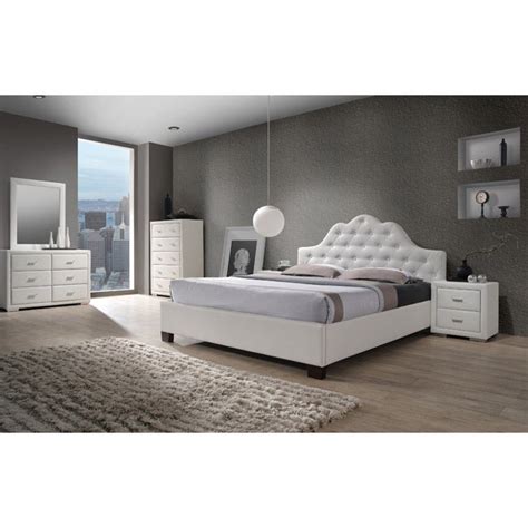Cassidy White King Size 5 Piece Bedroom Set Free