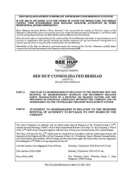 see hup consolidated berhad pdf securities finance share repurchase
