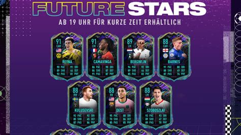 Submitted 2 months ago by thefriedgalaxy. FIFA 21 Ultimate Team: Future Stars Team 1 mit zwei ...