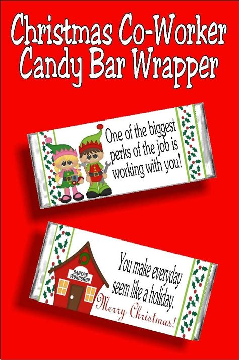 Pin by leticia rodriguez on education that i love. Christmas Co-Worker Candy Bar Wrapper Printable | Christmas gifts for coworkers, Christmas candy ...