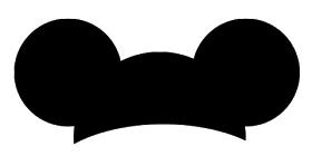 Image result for minnie ears free svg | Mickey mouse head template png image
