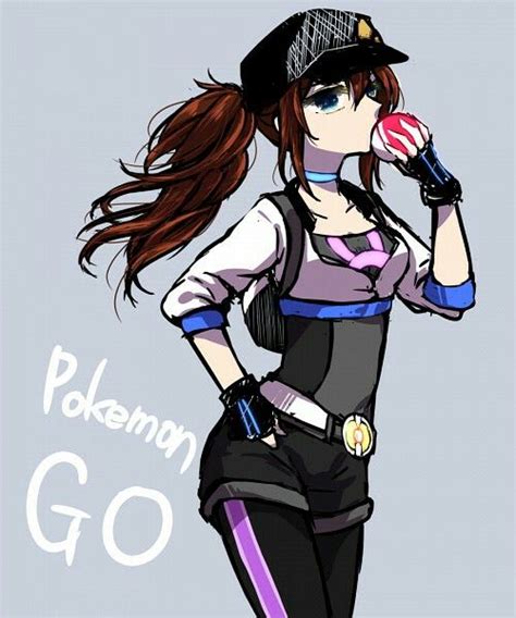Girl Brown Hair Pokeball Pokémon Pokémon Go