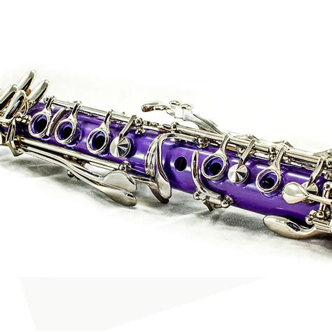 Sky Music High Quality Bb Purple Clarinet Package Nickle Reverb