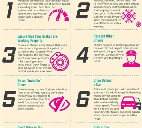 Infographic How To Avoid Speeding Tickets Best Infographics