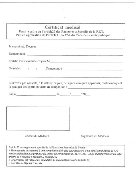 Certificat Médical Par Chris Caro Fichier Pdf