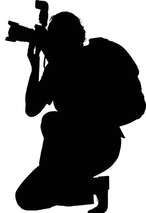 Download Cameraman Photographer Photography Silhouette Journalist Png