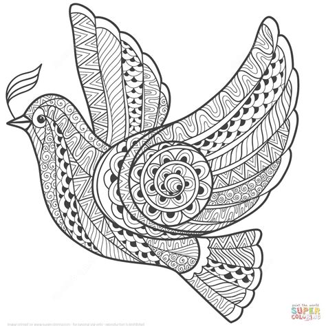 You can sort the results by period, and by type of access. Zentangle Dove Of Peace Coloring Page Pages | Bird ...